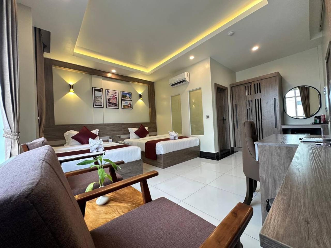 Twin Hotel Kampot Kültér fotó